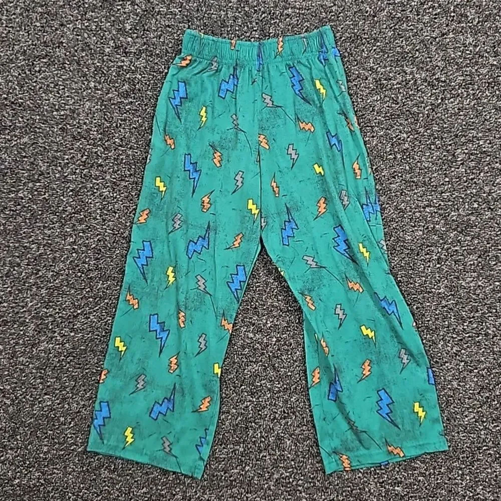 Circo Boys 8-10 Green with Lightning Bolt Pajama Bottoms